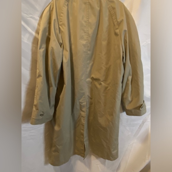London Fog Trench_Tan Rain Long Coat Main-coat_ Zip Out Liner_40Reg - Picture 4 of 13